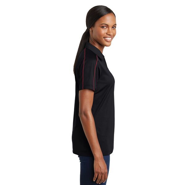 Sport-Tek® Micropique Sport-Wick® Piped Ladies' Performance Polo
