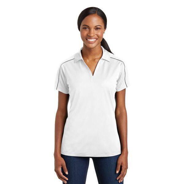 Sport-Tek® Micropique Sport-Wick® Piped Ladies' Performance Polo