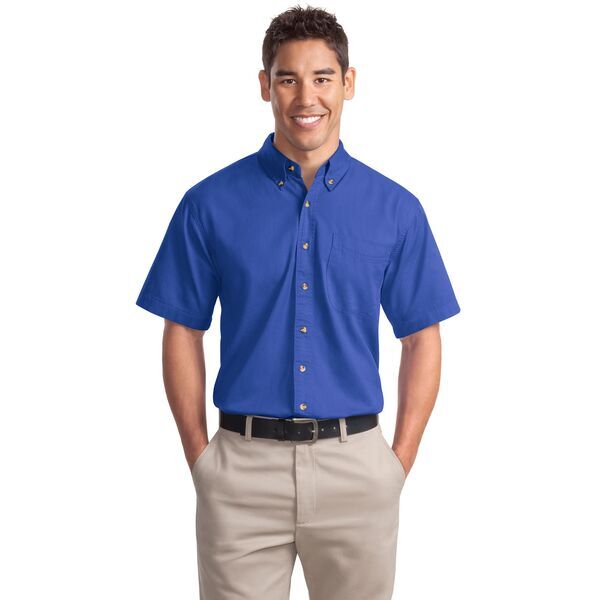 Port Authority® Cotton Twill Men's Short Sleeve Shirt