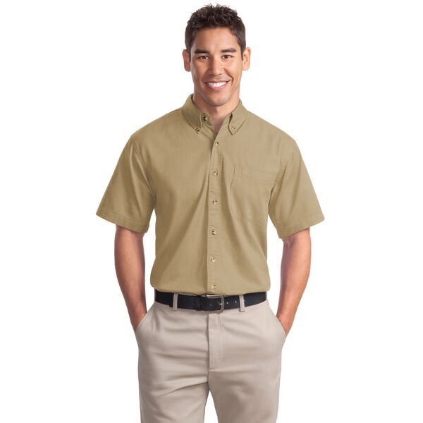 Port Authority® Cotton Twill Men's Short Sleeve Shirt