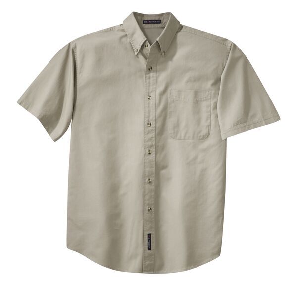 Port Authority® Cotton Twill Men's Short Sleeve Shirt