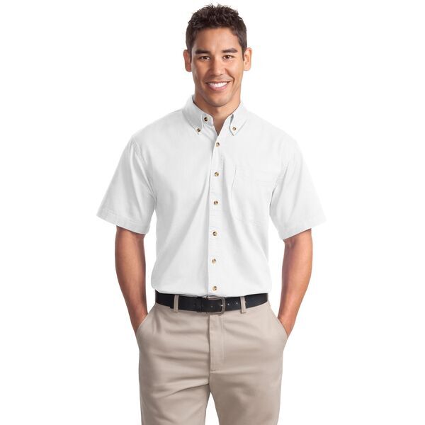 Port Authority® Cotton Twill Men's Short Sleeve Shirt