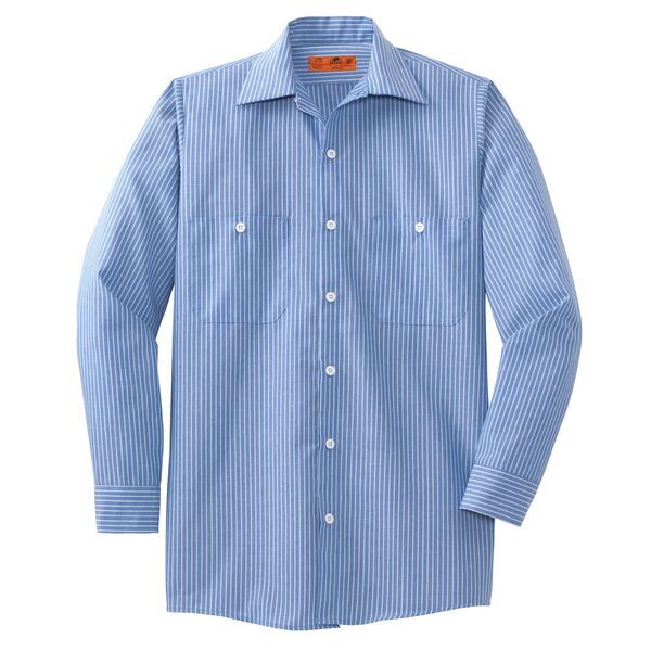 Red Kap® Striped Industrial Men's Work Shirt
