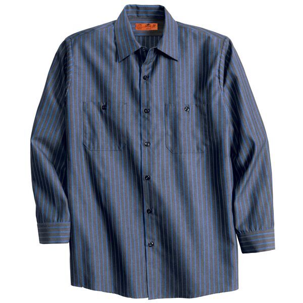 Red Kap® Striped Industrial Men's Work Shirt