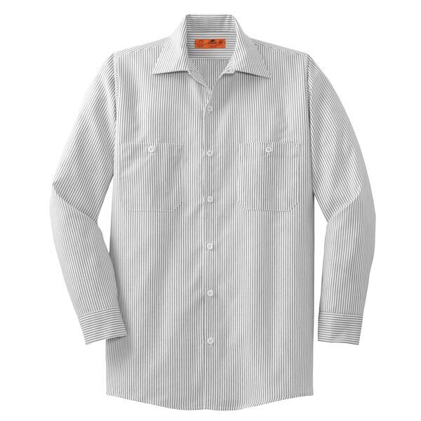 Red Kap® Striped Industrial Men's Work Shirt