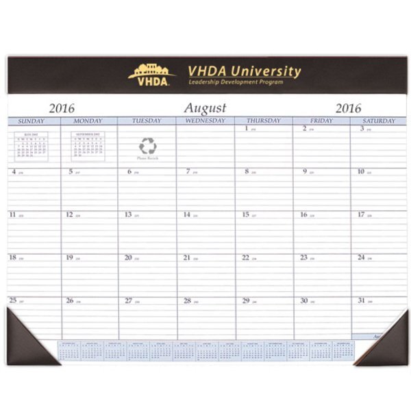 Academic Desk Pad Calendar, 17" x 22"