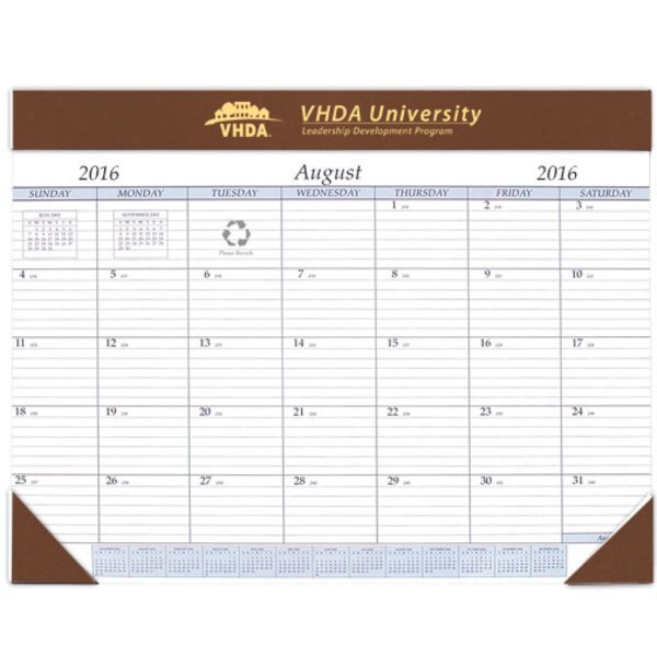 Academic Desk Pad Calendar, 17" x 22" Promotions Now