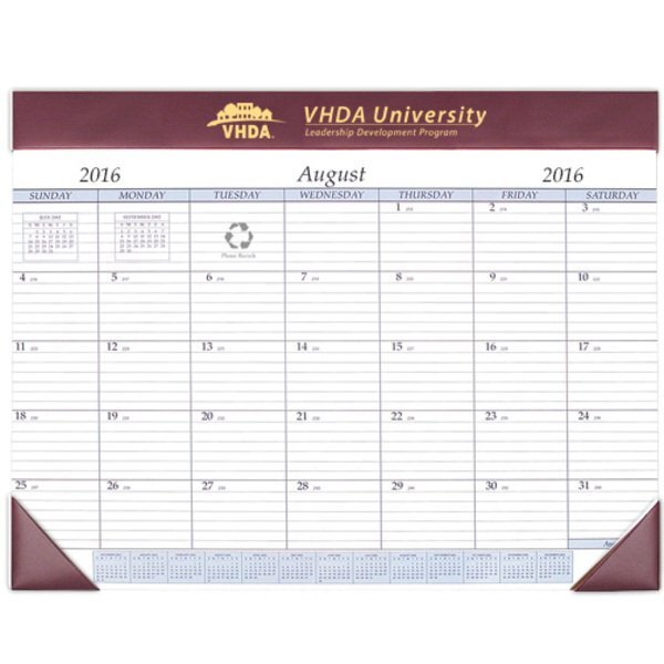 Academic Desk Pad Calendar, 17" x 22"