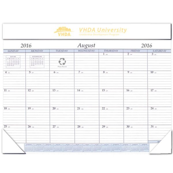 Academic Desk Pad Calendar, 17" x 22"