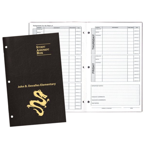 Academic Weekly Assignment Book, 7" x 11"
