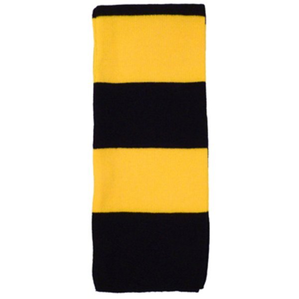 Striped Acrylic Knit Scarf