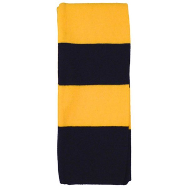 Striped Acrylic Knit Scarf