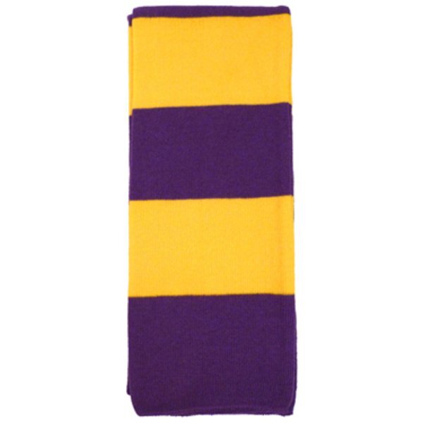 Striped Acrylic Knit Scarf