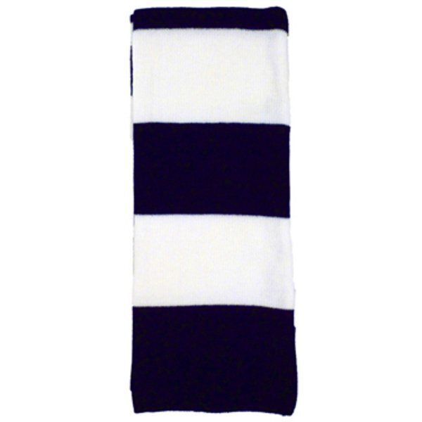 Striped Acrylic Knit Scarf