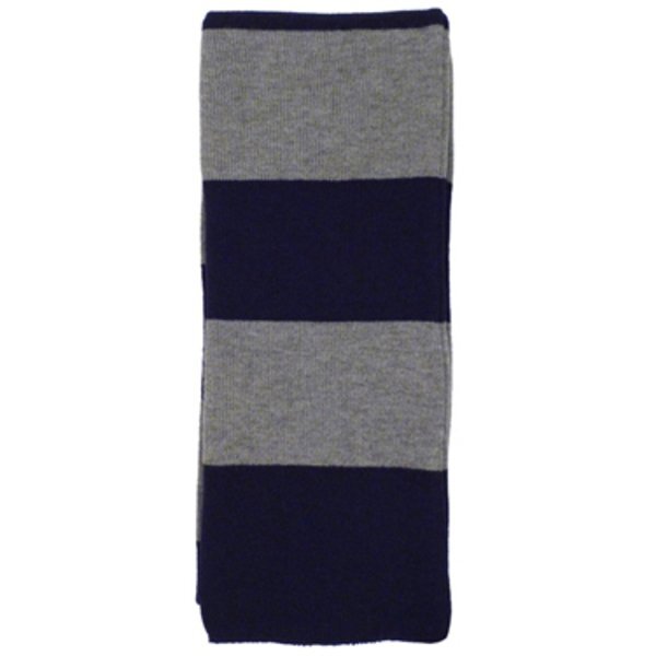 Striped Acrylic Knit Scarf