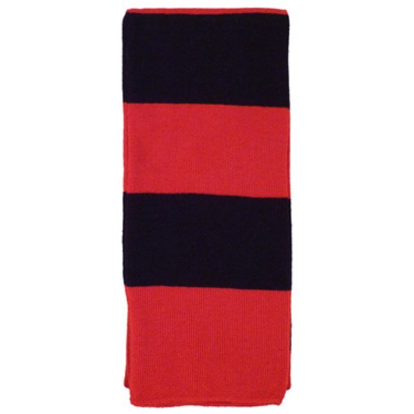 Striped Acrylic Knit Scarf