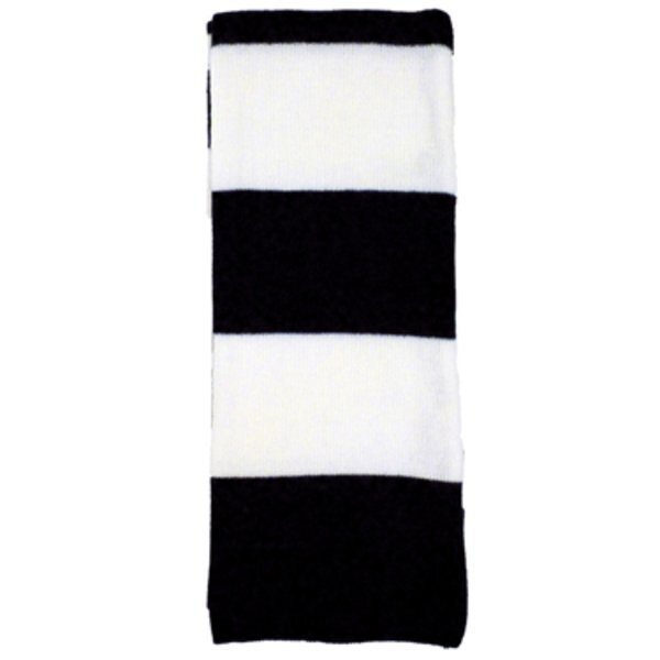 Striped Acrylic Knit Scarf