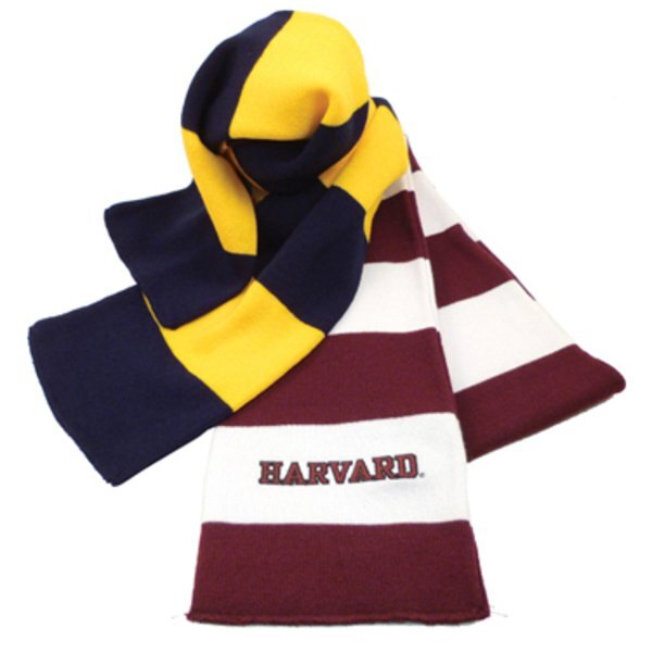 Striped Acrylic Knit Scarf