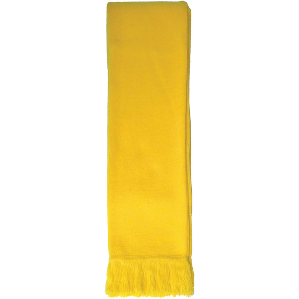 Knit Acrylic Scarf with Fringe