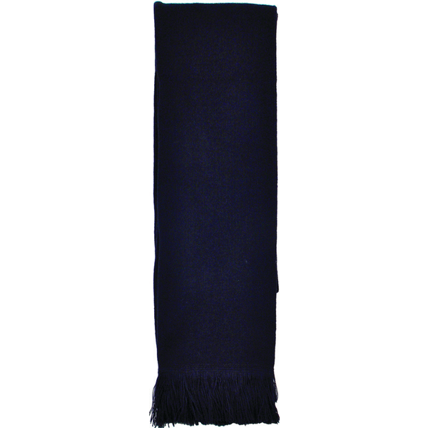 Knit Acrylic Scarf with Fringe