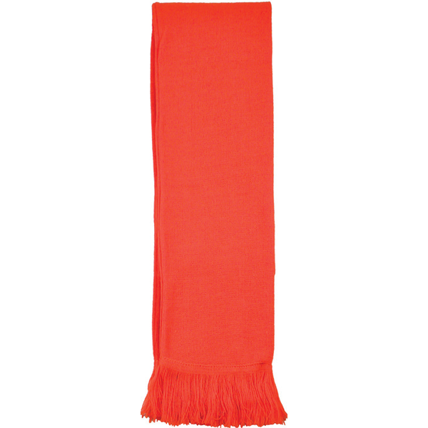 Knit Acrylic Scarf with Fringe