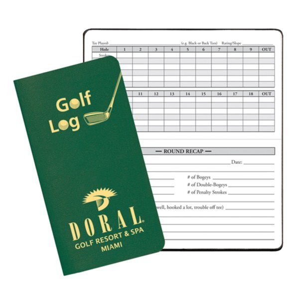 Golf Log Journal, 3-1/2" x 6-1/2"