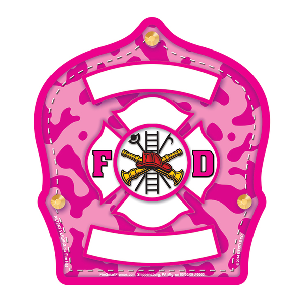 Chief's Choice Pink Camo Firefighter Hat, Jr. Firefighter Design