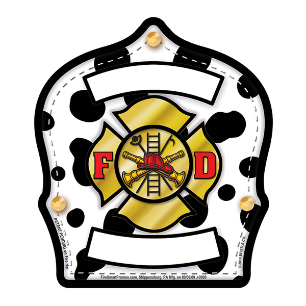 Chief's Choice Dalmatian Firefighter Hat, Jr. Firefighter Design