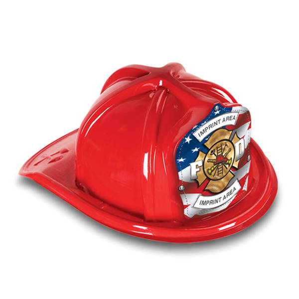 Chief's Choice Kid's Firefighter Hat, Patriotic Maltese Design