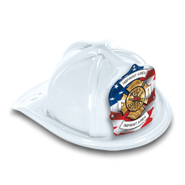 Chief's Choice Kid's Firefighter Hat, Patriotic Maltese Design