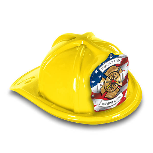 Chief's Choice Kid's Firefighter Hat, Patriotic Maltese Design