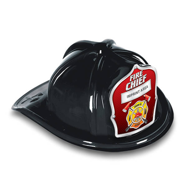 Chief's Choice Kid's Firefighter Hat, Fire Chief Silver Trim Design