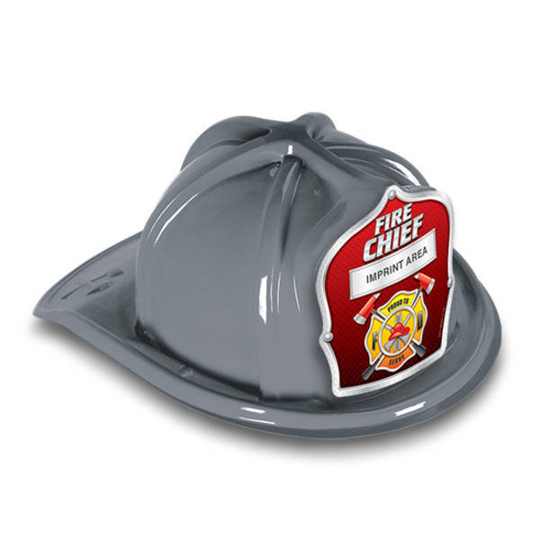 Chief's Choice Kid's Firefighter Hat, Fire Chief Silver Trim Design