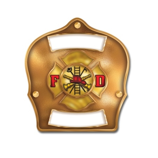 Chief's Choice Kid's Firefighter Hat, Maltese Cross Gold Background