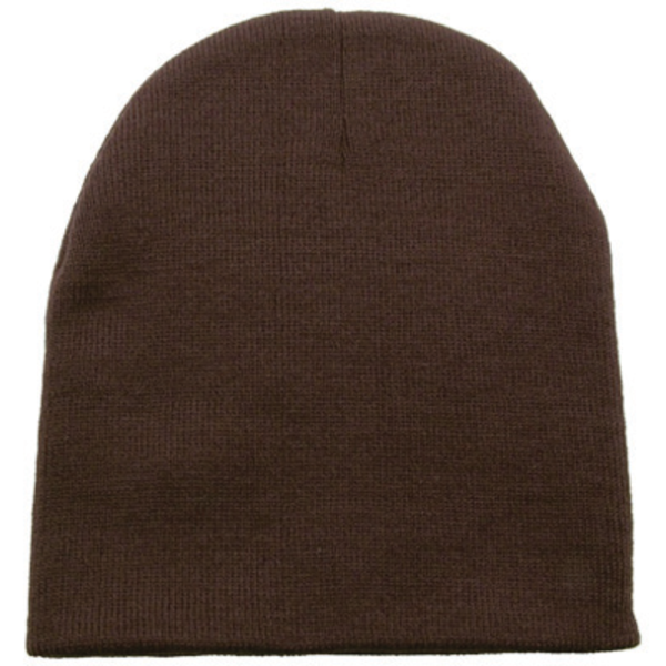 Short Acrylic Knit Beanie