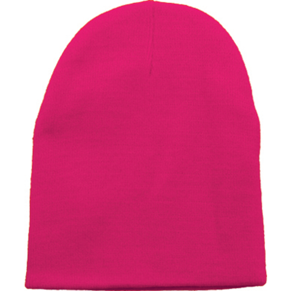 Short Acrylic Knit Beanie