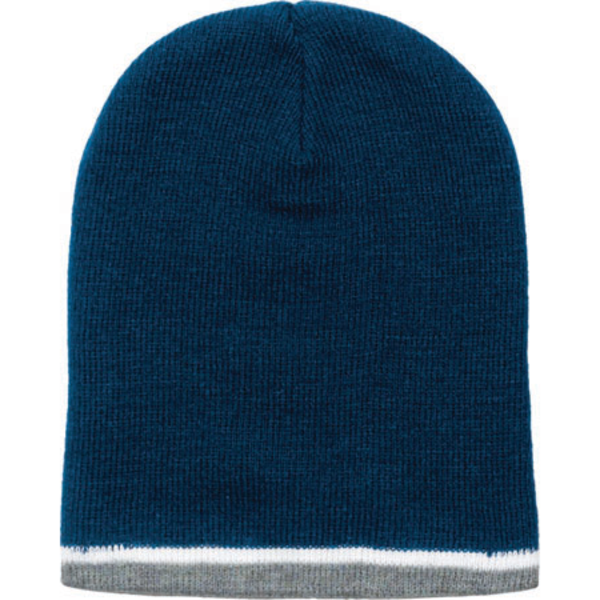 Tri Color Acrylic Knit Beanie