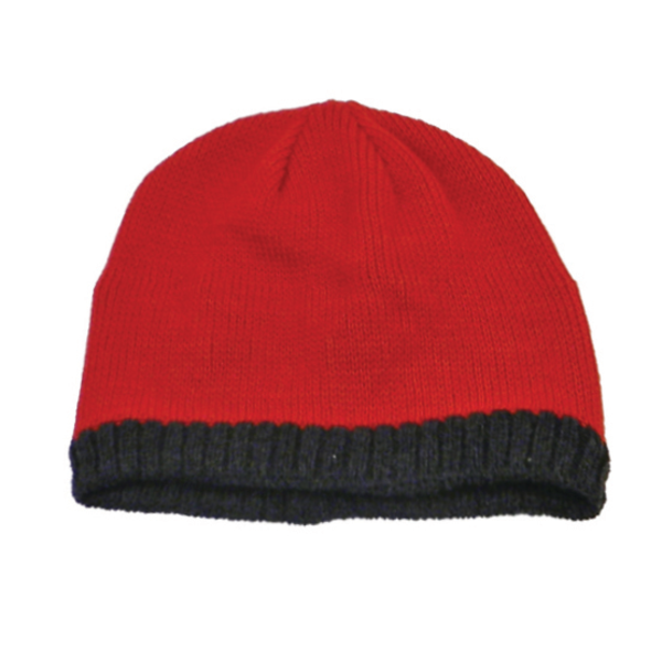 Knit Beanie With Fleece Ear Lining