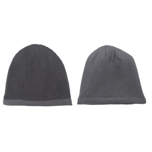 Reversible Waffle Knit  Beanie