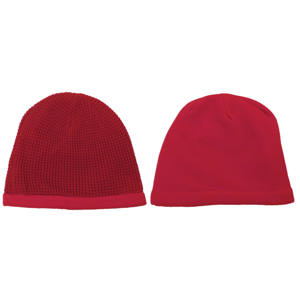 Reversible Waffle Knit  Beanie