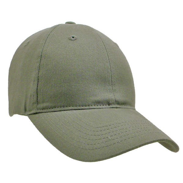 Brushed Cotton Twill Semi-Constructed Cap with Velcro Closure