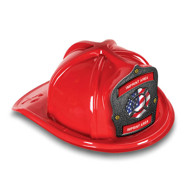 Chief's Choice Kid's Firefighter Hat, Leather Background