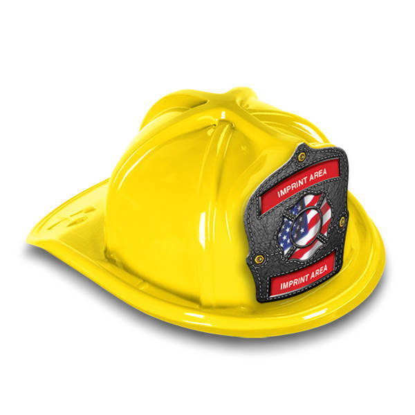 Chief's Choice Kid's Firefighter Hat, Leather Background