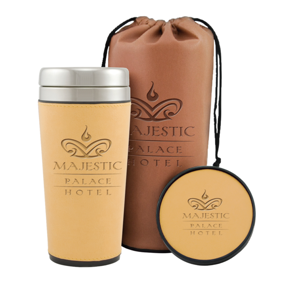 Regency Tumbler & Coaster Gift Set, 16oz.