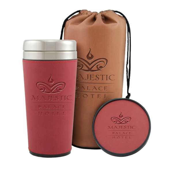 Regency Tumbler & Coaster Gift Set, 16oz.