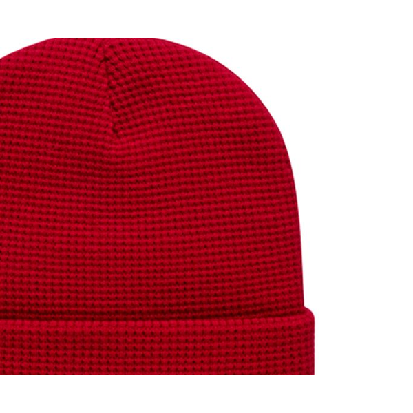 Waffle Knit Hat with Cuff