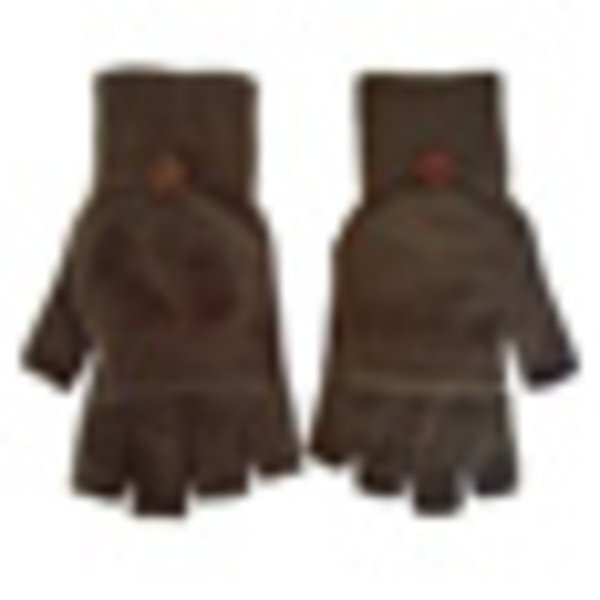 Fingerless Acrylic Gloves with Flap