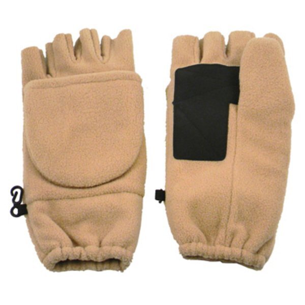 Fingerless Fleece Gloves with Flap