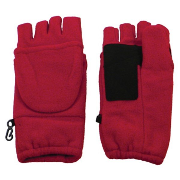 Fingerless Fleece Gloves with Flap