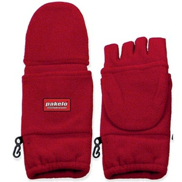 Fingerless Fleece Gloves with Flap
